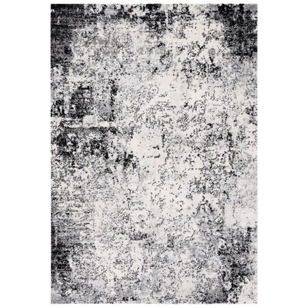 Safavieh 8 x 10 ft. Tulum Contemporary Power Loomed Rectangle Rug Ivory & Black TUL284A-8